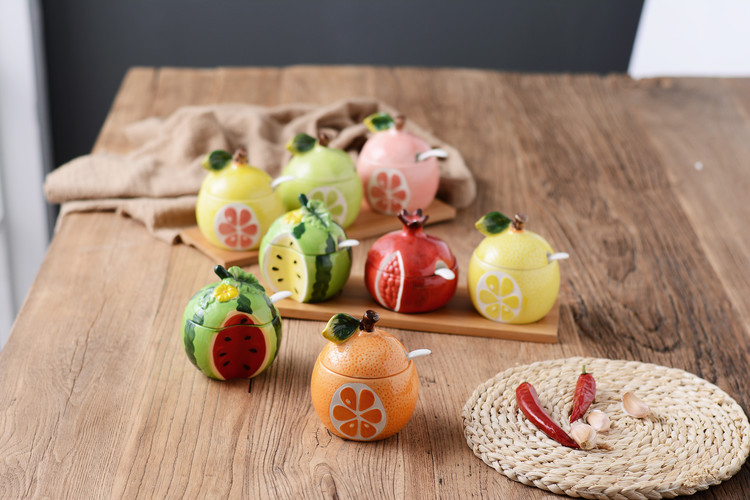 Japanese Ceramic Seasoning Jar Set - Image 5