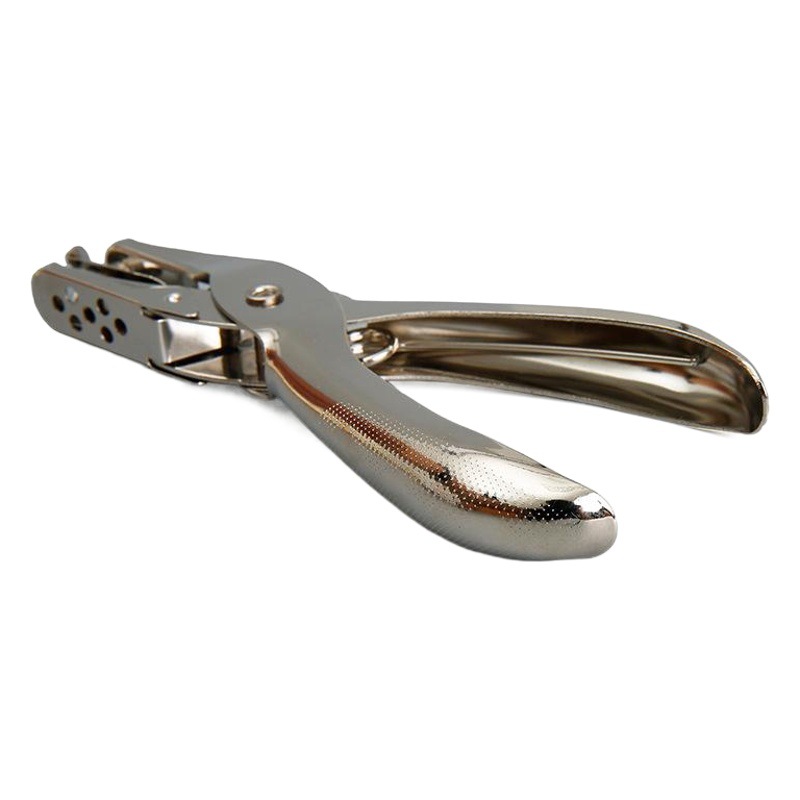2025 New Model Factory Direct Supply Metal Hole Punch Pliers Round Hole 6mm Diameter Nickel-Plated Hole Punch Single Hole Puncher