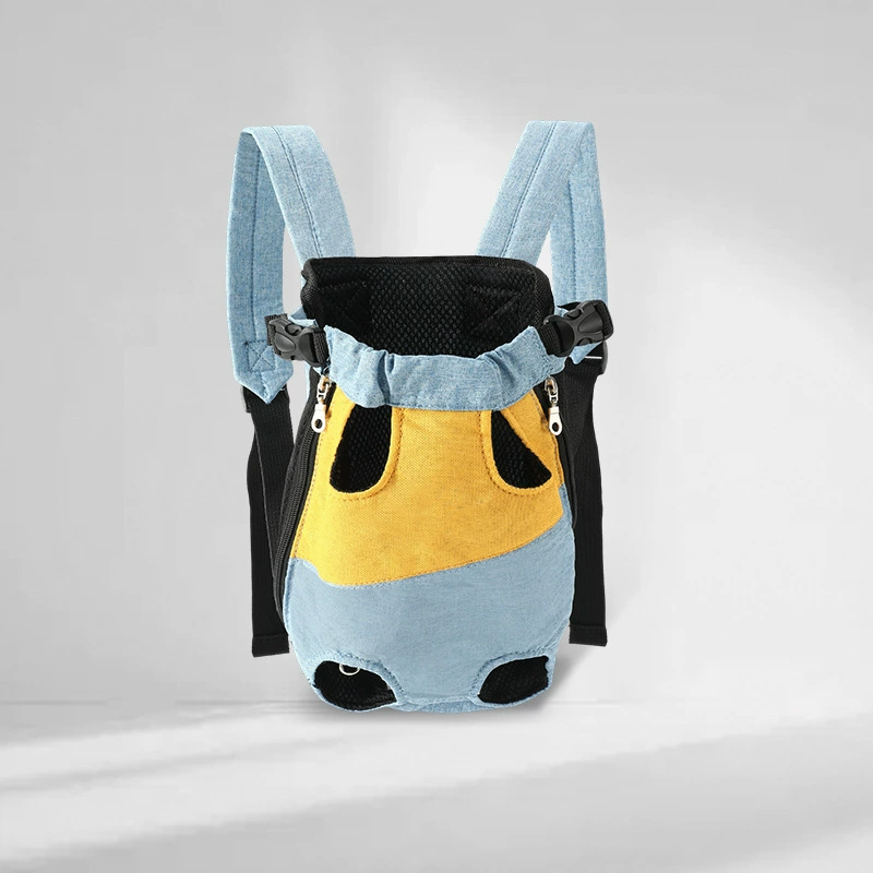 Трансграничный оптовый рюкзак для домашних животных, портативный рюкзак на четырех ножках на груди, дышащая мягкая сумка для путешествий для собак и кошек