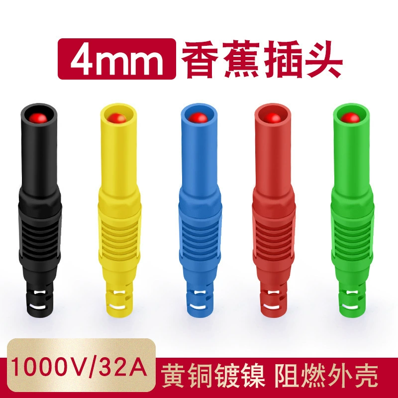 Комплекс 4 мм оболочка безопасности банановый штепсельный хвост сварной чистой меди самки DIY универсальный ручка для ручки