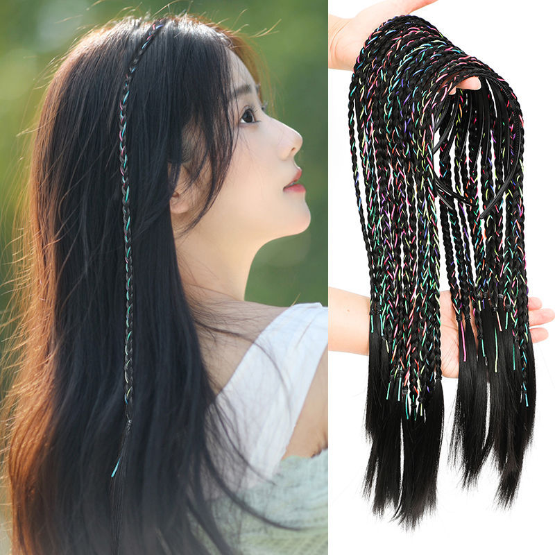 Banda para el cabello diadema Internet celebridad cuerda de color trenza sucia forma de cabello trenzado invisible banda para el cabello sin costuras accesorios para el cabello estilo étnico tocado