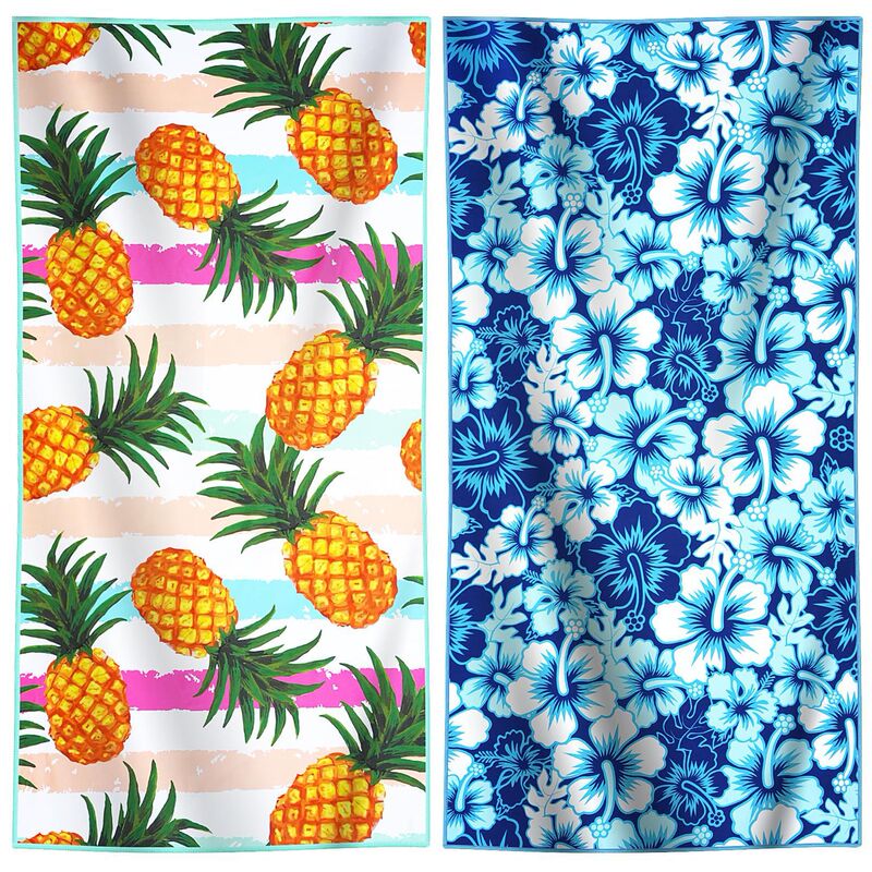 Cross-Border Foreign Trade Bohemian and Tropical Style Beach Towel Multi-Piece Set Microfiber Digitally Printed Bath Towel