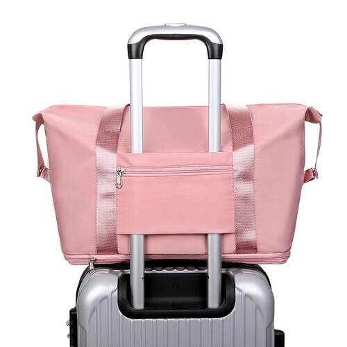 Large Capacity Expandable Wet and Dry Separation Fitness Bag Short Trip Bag Women's Sports Yoga Bag Maternity Storage Luggage Bag
