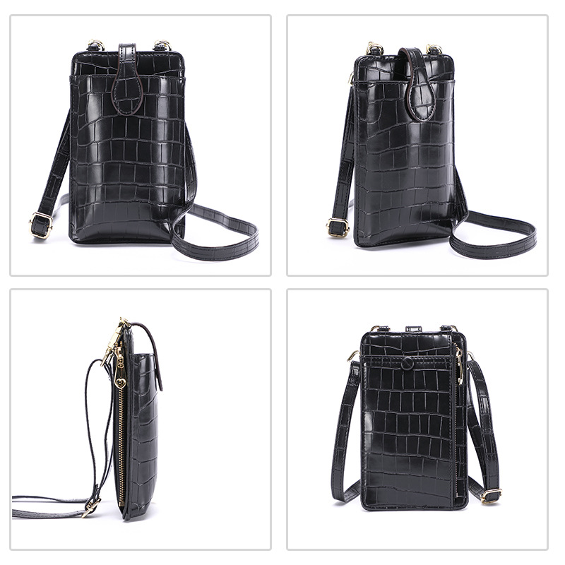 Transfronterizo popular nuevo teléfono móvil bolsa mini mensajero bolsa verano estilo japonés piedra patrón 2022 teléfono móvil bolsa al por mayor