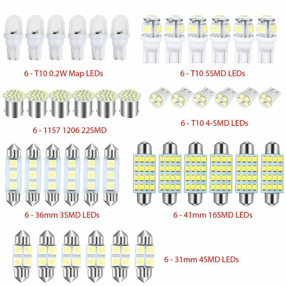 42PCS T10 lámpara de ancho de automóvil LED conjunto de lámpara de lectura de doble punta lámpara interior de lámpara de matrícula de automóvil transfronteriza image 6