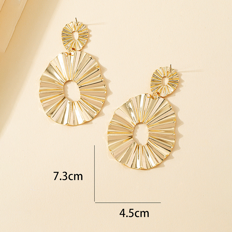 Ins Style Luxurious Lady Flower Alloy Women's Earrings display picture 2