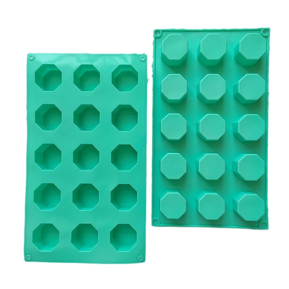 15 líneas 8 lados 72 columnar pastel de chocolate molde de silicona DIY pudín dulces herramientas de cocina para hornear