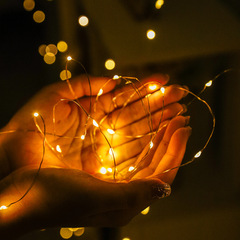 3*3LED銅線窗簾燈USB遙控八功能銅線彩燈串聖誕節日裝飾窗簾燈串