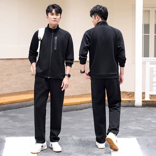 工厂直销春秋休闲套装男运动开衫长袖卫衣卫裤套装两件套现货批发
