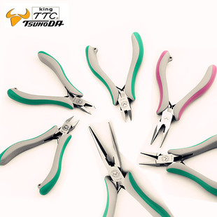 Japan TTC imported precision needle-nose pliers corner field oblique nose pliers water mouth pliers jewelry pliers metal manual pliers clip TM