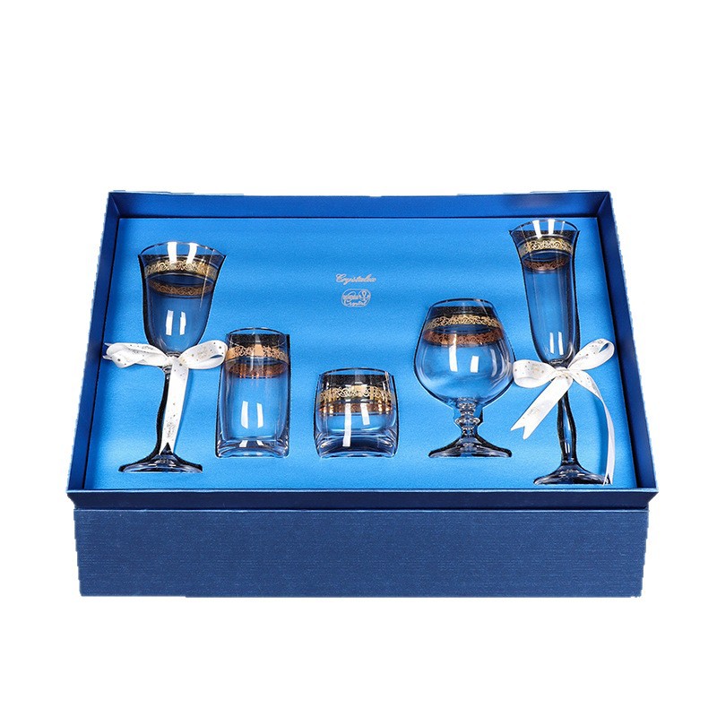 Tazas de vino de cristal importadas de la República Checa, regalo de día de San Valentín para niñas, recién casados, cumpleaños, mudanzas, set de tazas de champagne de pies altos image 6