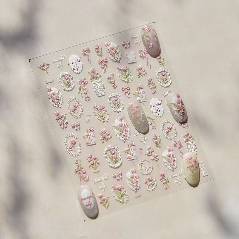 New Cute Shell-Shaped Xiaohongshu Nail Stickers, High-Value Fresh and Trendy Nail Embossing Decorations New Cute Shell-Shaped Xiaohongshu Nail Stickers, High-Value Fresh and Trendy Nail Embossing Decorations