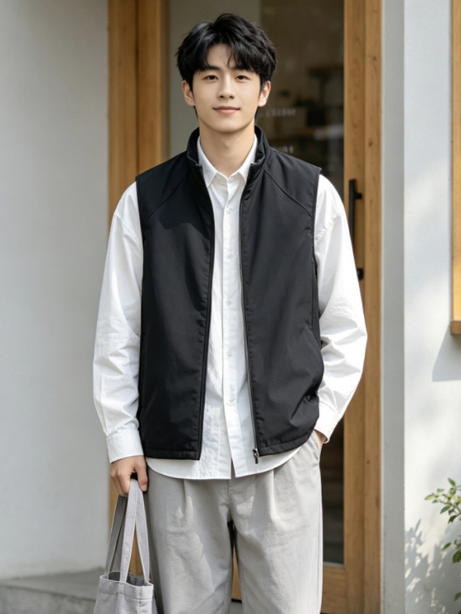 Demi-season vest with zipper, travel quick dry sports jacket for leisure sleevless, Collection Year 2026 5