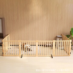 实木中小型犬狗狗围栏室内挡栏家用宠物围栏可折叠木制宠物围栏