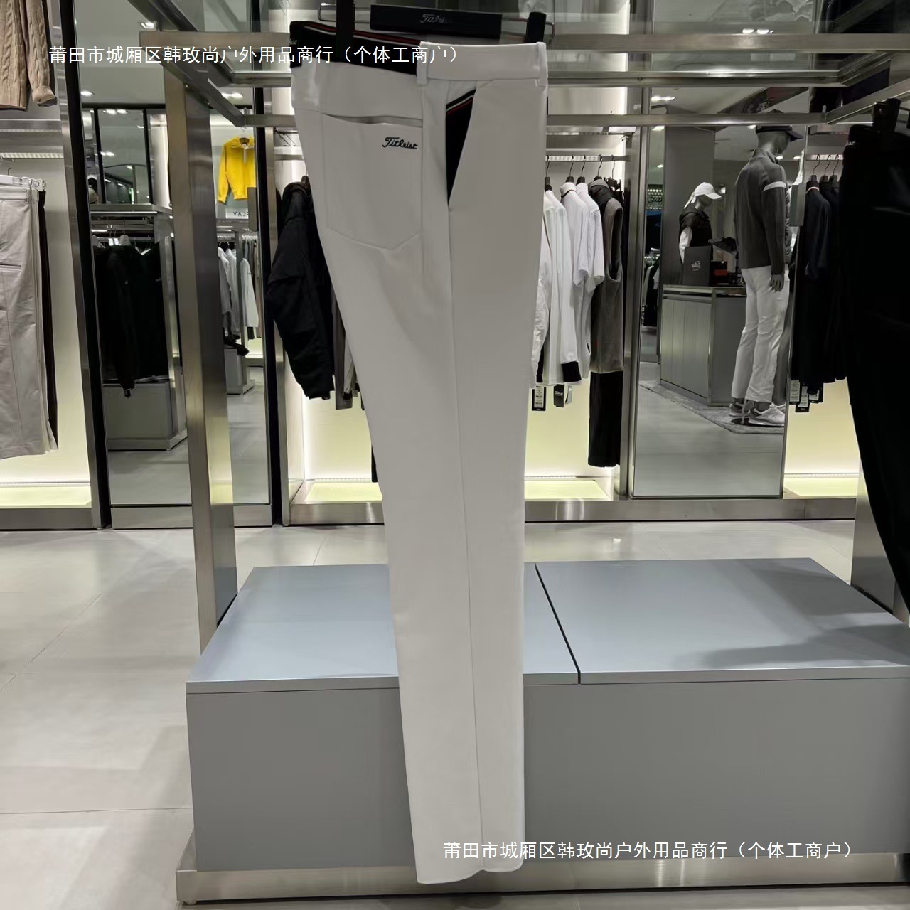 Golf Men's Autumn and Winter New Velvet Casual Straight Sports Pants Versatile Business Sports Casual Warm Pants