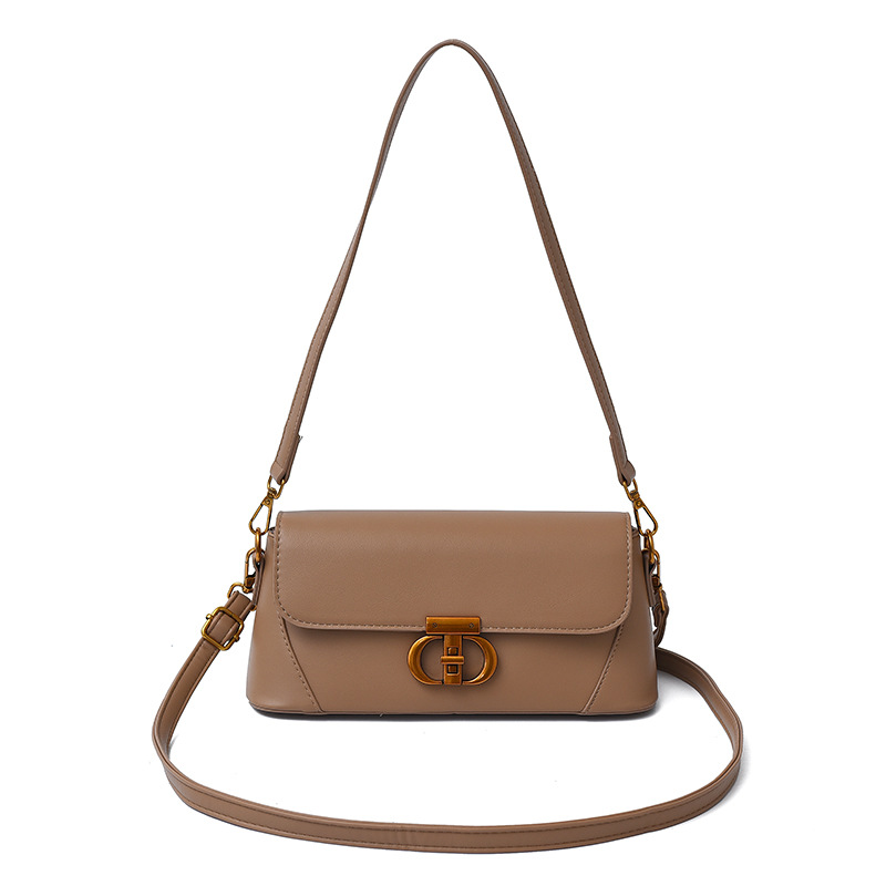 Bolsos para mujer 2025 nueva tendencia transfronteriza moda bolso cuadrado pequeño de un solo hombro sentido de alta gama bolso de mensajero con cerradura de hardware exquisito