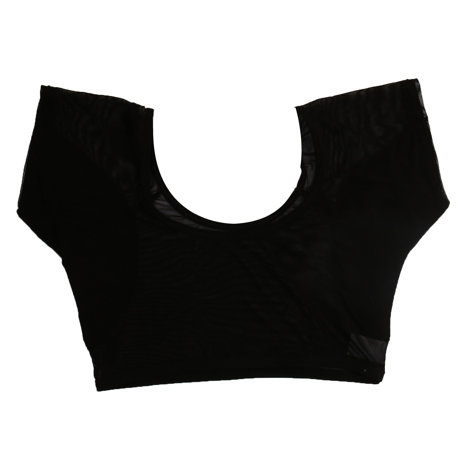 Sweat-shirt en maille transparente pour femme : fin et anti-fuite, poitrine enveloppée de coussinets en coton sous les aisselles, séchage rapide et respirant_voghion.com