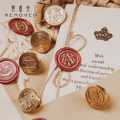 European retro fire wax seal letter series student handbook DIY decorative fire wax seal envelope invitation seal