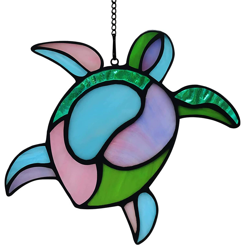 2023 трансграничный новый акриловый оконный кулон в виде черепахи для любителей черепах в стиле АР-деко креативный подарок