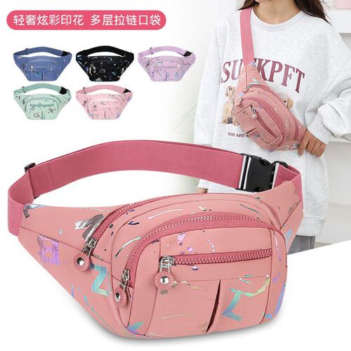 Large Capacity Waterproof Work Sports Phone Waist Bag for Women Running Fashion Versatile Crossbody Bag Coin Purse Trendy