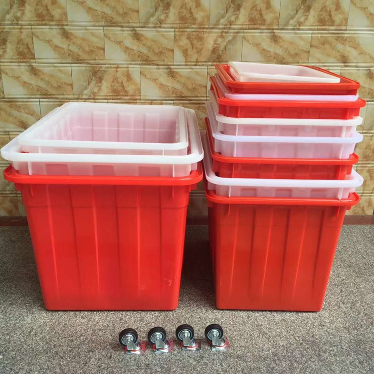 塑料水箱 50L-400L长方形注塑加厚方形水产养殖大号塑料水箱