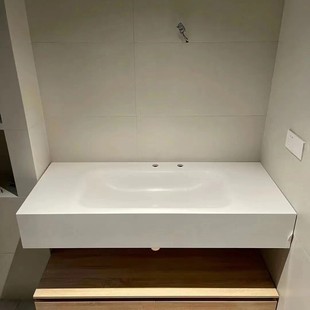 Slate Hot-Bent Integrated Basin, Slate Ceramic Seamless Basin, Slate Arc-Shaped Stylish Washbasin, Antibacterial Stone, Wear-Resistant and Waterproof