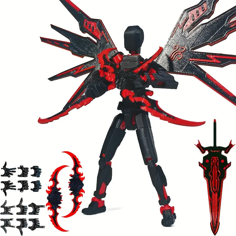 검정색과 빨간색 메카