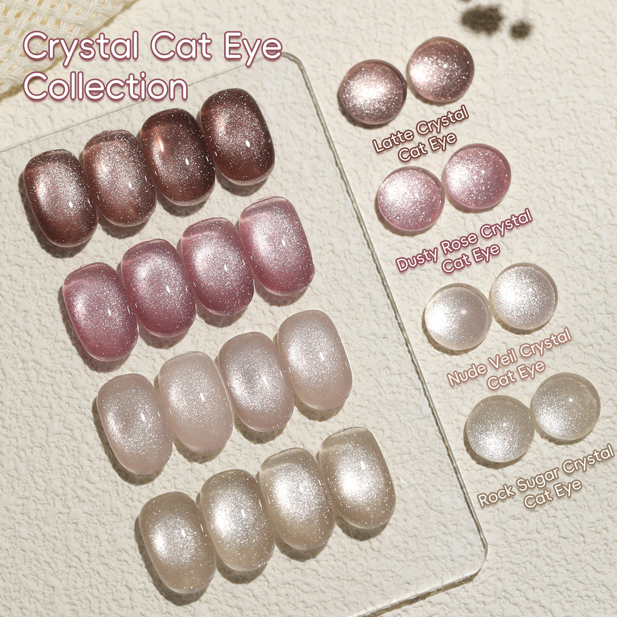 Pegamento de esmalte de uñas de la serie Stick Cat Eye 2025 nuevo Latte Stick Cat Eye Nail Shop Pegamento de esmalte de uñas especial
