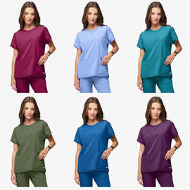 定制医院刷手服涤纶手术衣短袖洗手衣分体套装牙科医生护士服宠物