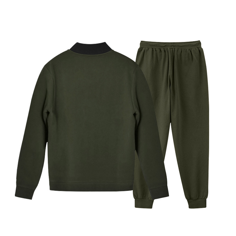 700g Weight Long Sleeve Sleeve Length Cotton Blend, Polyester Fabric Type Pants Sets Sets Type 2 Pieces Set Quantity Casual Occasion Collarless Neckline Regular Fit Fit Type Solid Color Pattern Spring, Autumn Season Men's Gender Simple Style Style Casual Men's Simple Style Solid Color Cotton Blend Polyester Pants Sets 62