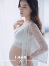 孕婦拍照內衣套裝蕾絲內褲黑色白色準媽媽抹胸文胸全套寫真孕照