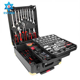 399通用棘轮扳手维修套装 维修工具套装4托盘棘轮扳手行李箱套装