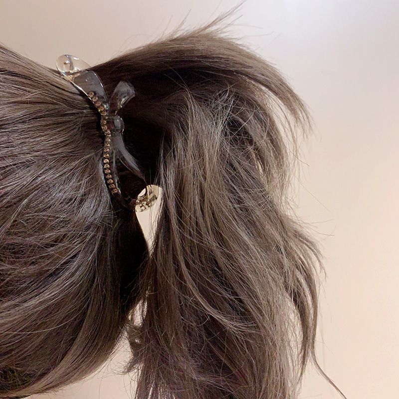 バナナクリップ垂直クリップハイポニーテールクリップ女性の韓国小型滑り止めヘアピンヘアピンインターネットセレブ気質ヘアクリップヘアアクセサリー|undefined