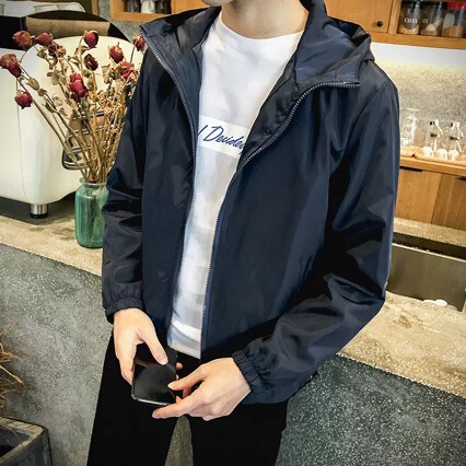 Summer Korean Style Trendy Thin Jacket for Men, New Stylish Casual Ice Silk Breathable Couple's Versatile Windbreaker Coat Summer Korean Style Trendy Thin Jacket for Men, New Stylish Casual Ice Silk Breathable Couple's Versatile Windbreaker Coat