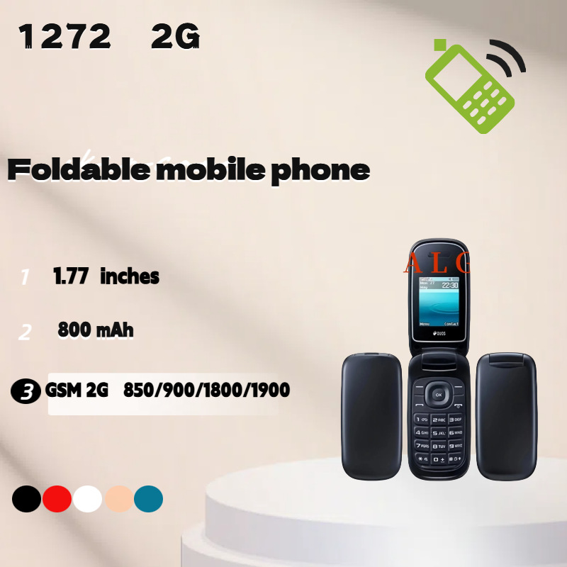 跨境外贸 E1272 Double SIM 双卡双待 翻盖无摄像 老人手机