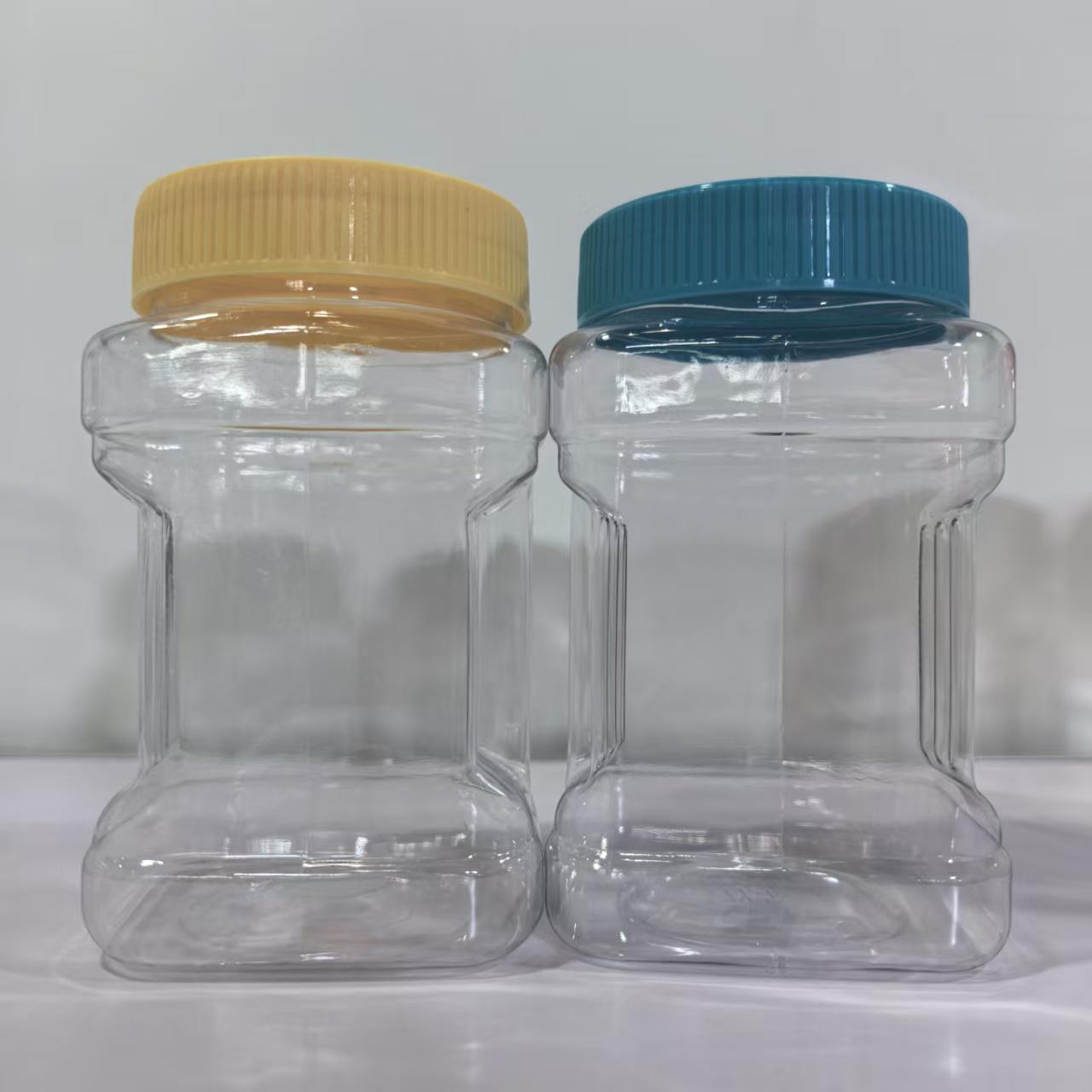 Al contado, 500ml de latas de granos diversos de botellas cuadradas creativas agarradas a mano para mascotas liofilizadas, selladas y transparentes latas de plástico image 5