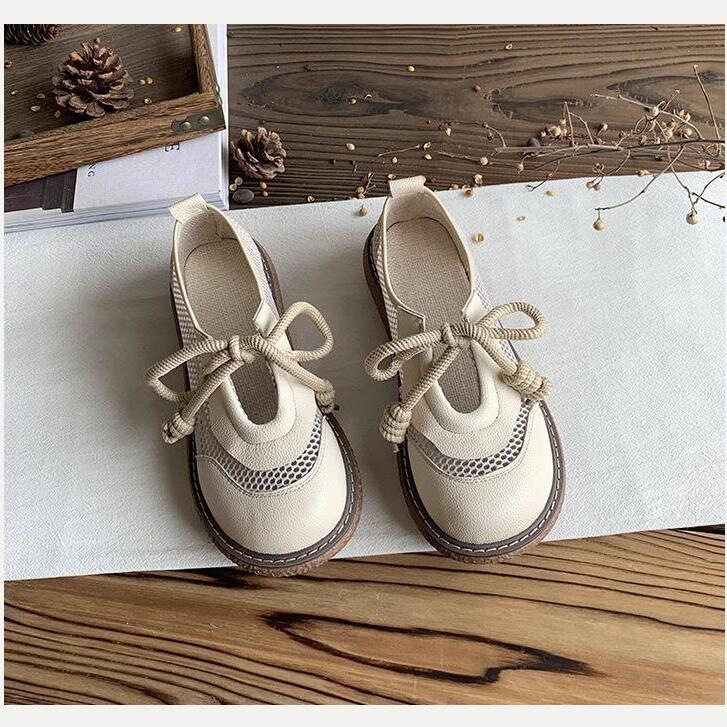 Summer Hollow-Out Mesh Shoes Japanese Cute Big-Toe Shoes 2026 New Style Sandals for Women College Style Perforated Shoes for Outdoor Wear with Thick Soles