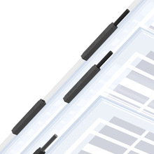 BIPV幕墙双玻组件小型接线盒 光伏双面玻璃电池板二极管边连接器