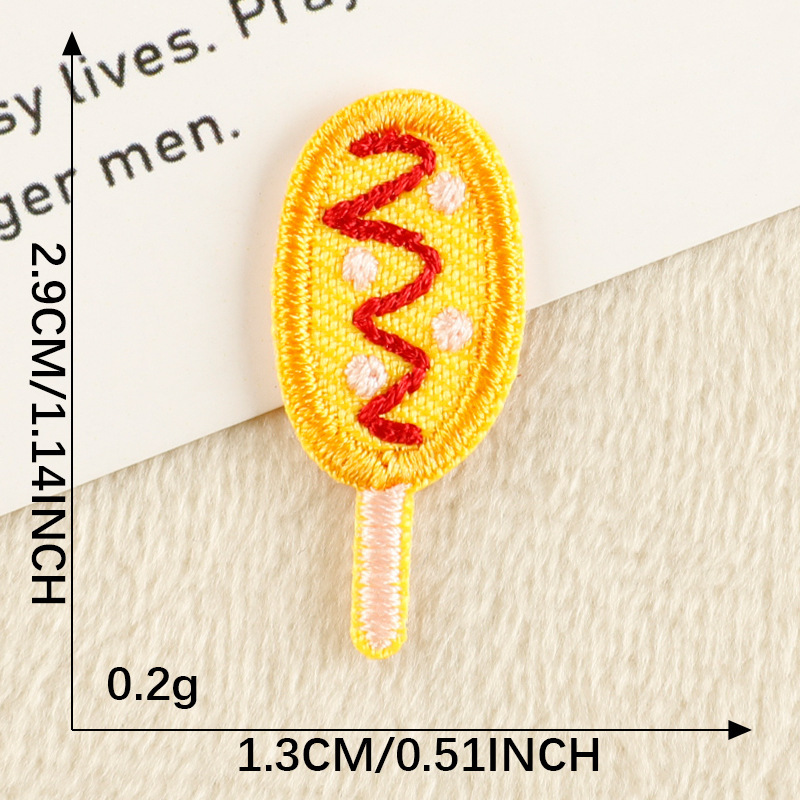 パッチ韓国刺繍パッチクリエイティブ漫画動物食品バッグ DIY アクセサリー한국Wappen パッチ布パッチ|undefined