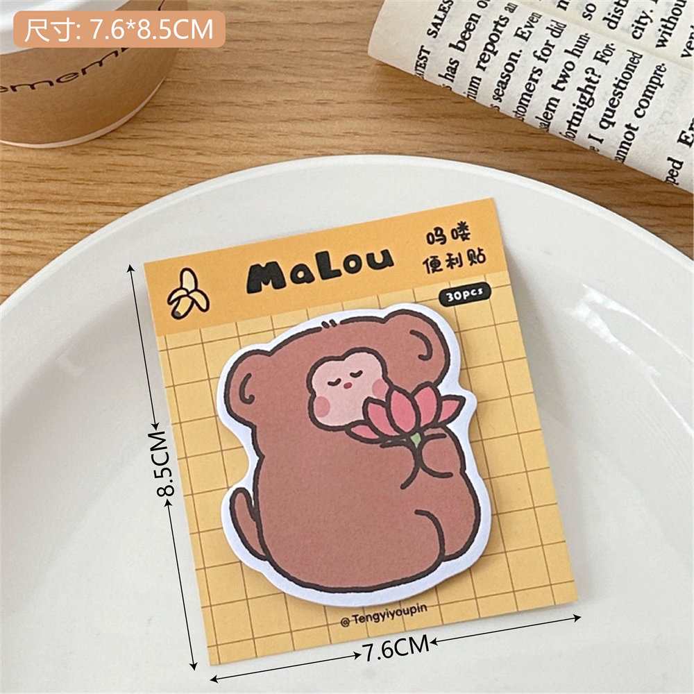 Tengyi es original y lindo, papel de nota, corazón de niña, notas de oficina, notas adhesivas, notas de estudio, nuevas