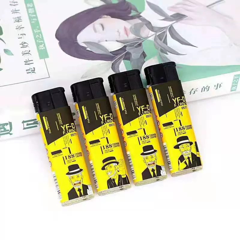 Новый 188 Ветрозащитный Зажигалка Одноразовые Зажигалка Печать Реклама Оптовая Ветрозащитный Надувная Зажигалка