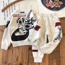 【现货】日系童装冬款儿童黑超奶嘴套装加厚抓绒