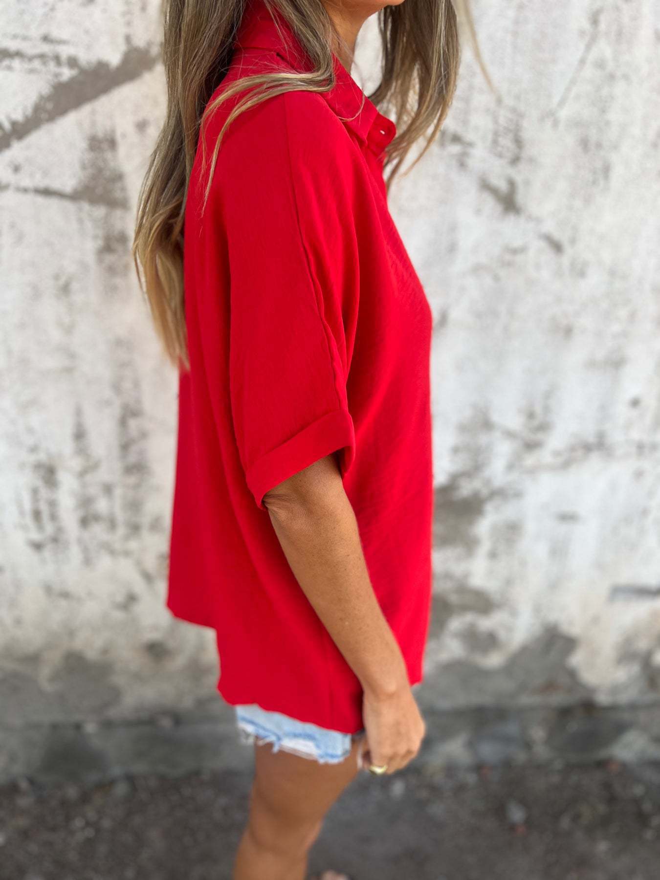 2026 Cross-Border European And American Independent Site Spring/Summer Women's Turn-Down Collar Casual Top_ecoleips.com