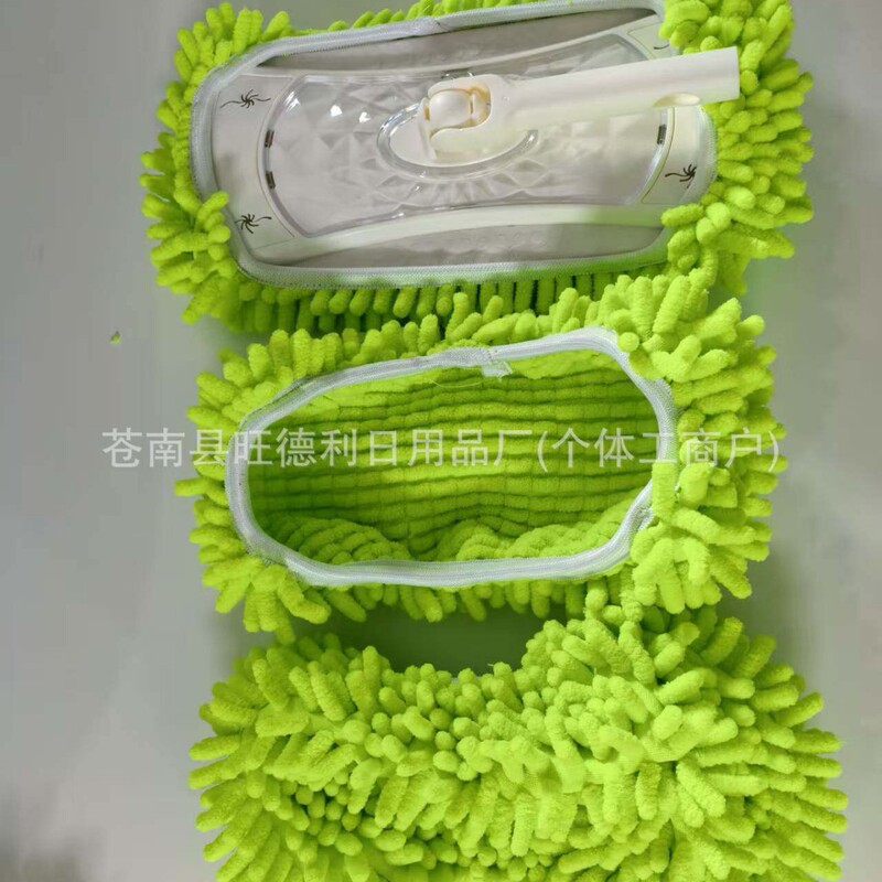Cross-Border Chenille Mop Cloth Cover Compatible with Swiffer Mop Replacement Cloth Cover Mop Replacement Head for Home Use Dry and Wet