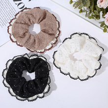 韩系小清新高级感大肠圈发圈女2025新款碎花皮筋发绳肥肠头绳头花