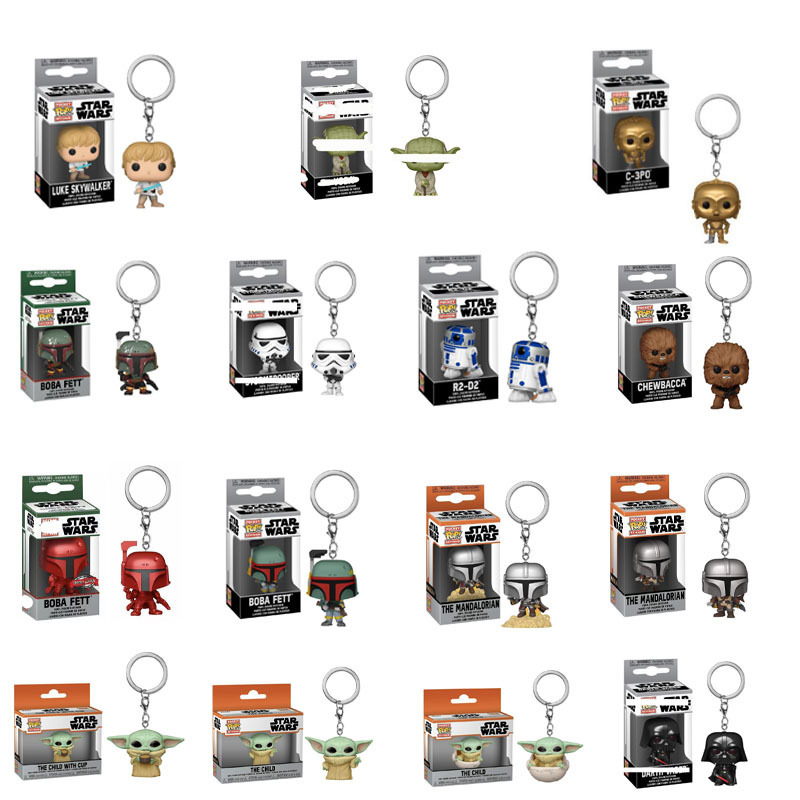 Star Wars Surrounding Mandalorian Boba Storm Soldier Dasvader Hand-held Keychain Pendant