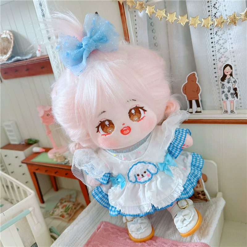 Хлопковая кукла, платье, фартук, 20 см, детская одежда