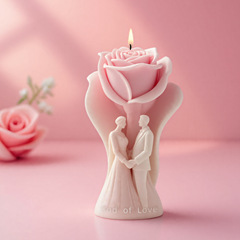 Sanxin ローズ愛の誓いの香りキャンドルシリコーン型 DIY バレンタインデーのギフト装飾品研削ツール結婚式のディフューザー石