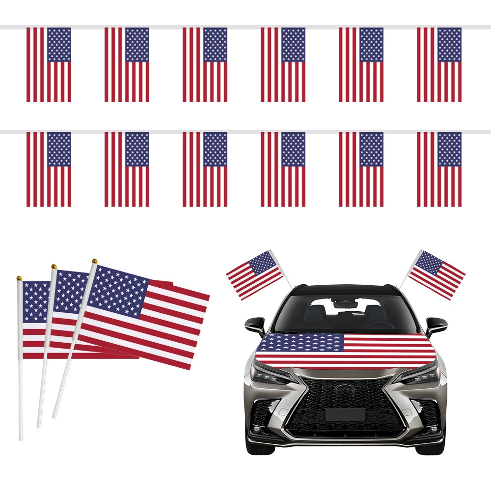 Флаг США 90×150 см, полиэстер, 3×5 фута, флаг США/Канада/Мексика, для ЧМ, Дня независимости, звезды и полосы