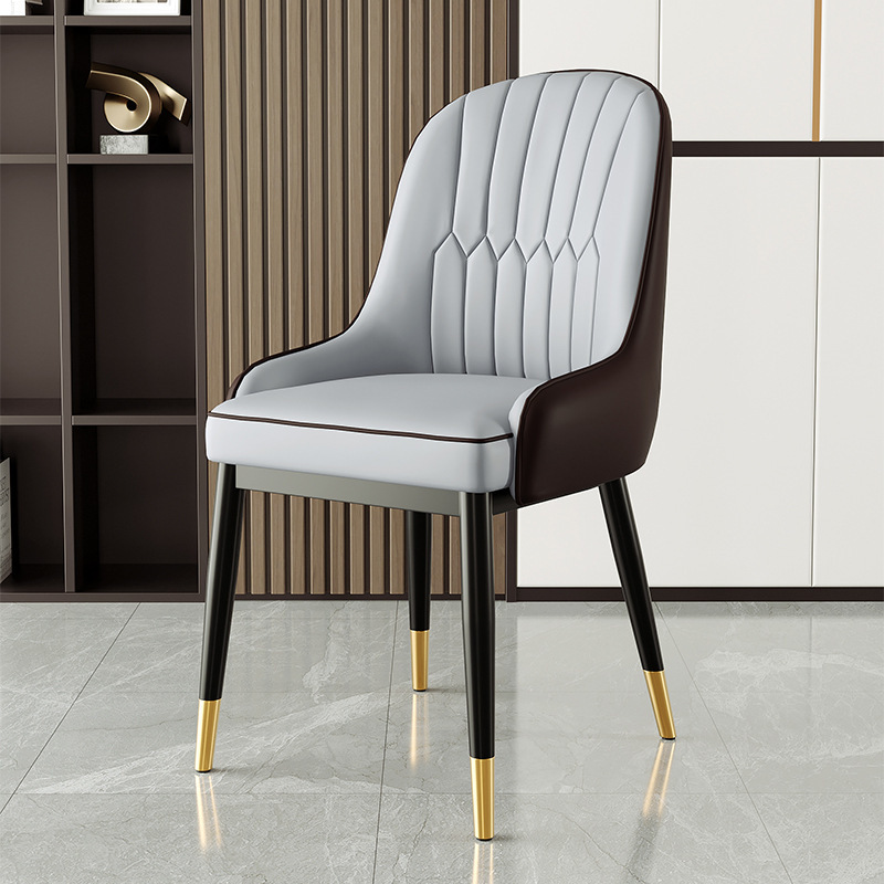 Sillas de comedor de lujo ligero transfronterizo AliExpress sillas de comercio exterior restaurantes italianos sillas de hotel respaldadas sillas de mesa de comedor nórdicas image 10